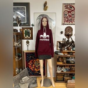 Maroon Wine Red Montreal Hoodie